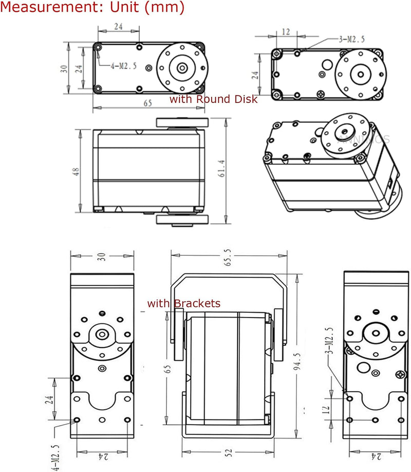 ANNIMOS 150KG Roboter Servomotor 12V Hochspannung hohes Drehmoment Stahlgetriebe grosse Digitale Len