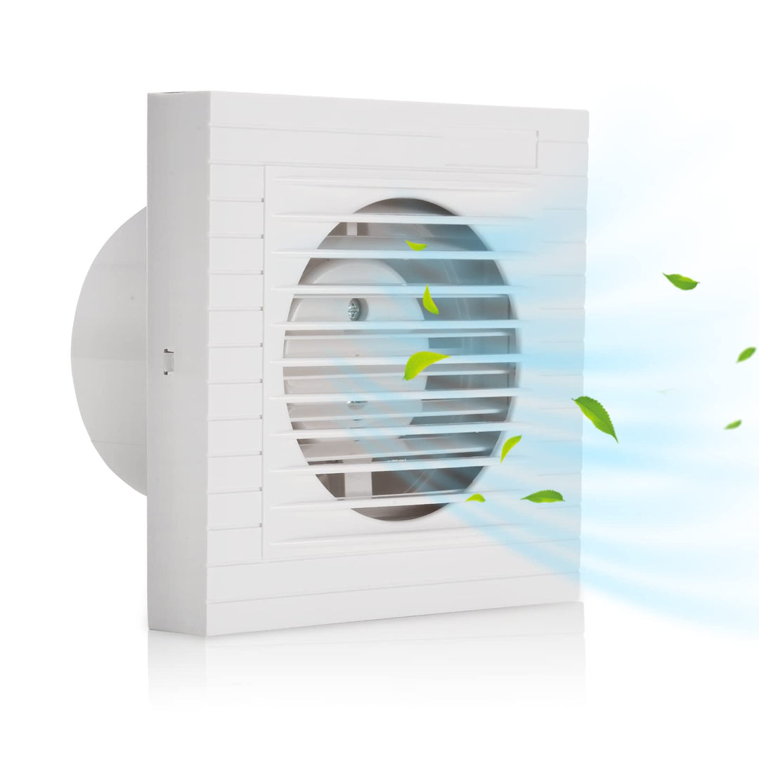 Randaco 2x Badlüfter Ø 100mm Wandventilator Lüfter, badezimmer Abluft Ventilator Küche WC Bad Lüfter