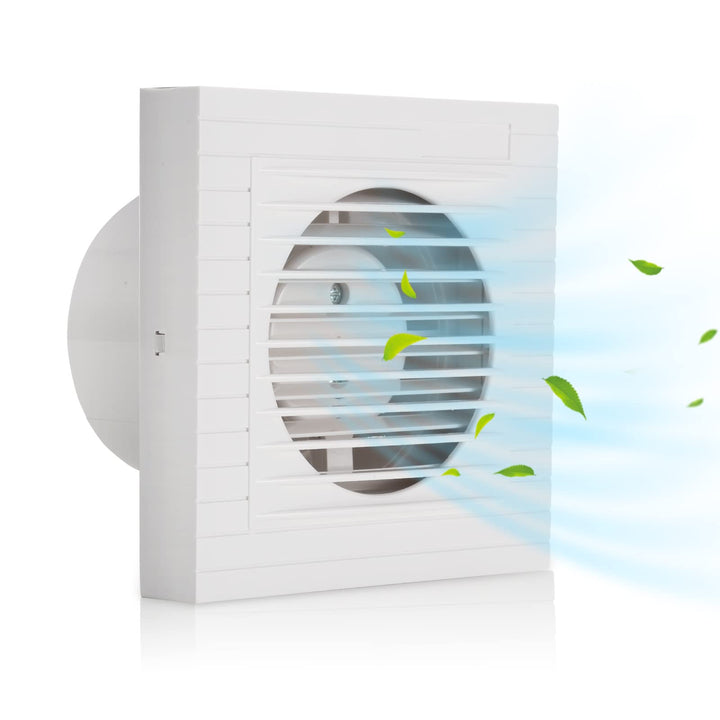 Randaco 2x Badlüfter Ø 100mm Wandventilator Lüfter, badezimmer Abluft Ventilator Küche WC Bad Lüfter