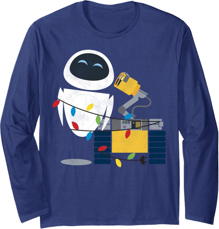 Disney Pixar Wall-E Eve Weihnachten Light Wrap Langarmshirt