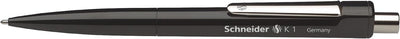 Schneider 3151 K 1 Druckkugelschreiber (M, dokumentenecht) 20er Packung, schwarz, schwarz