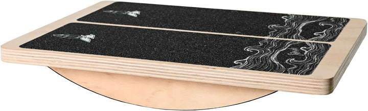 F2 Balance Board Step Board Multi Trainingsgerät Verstellbar Holz - Mobility Board Heimtraining Schr