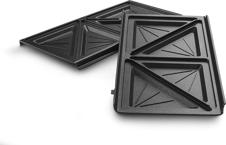 De'Longhi Sandwichplatten Set DLSK154 – Küchenzubehör für De'Longhi Multigrill SW12, Grilleinsatz mi