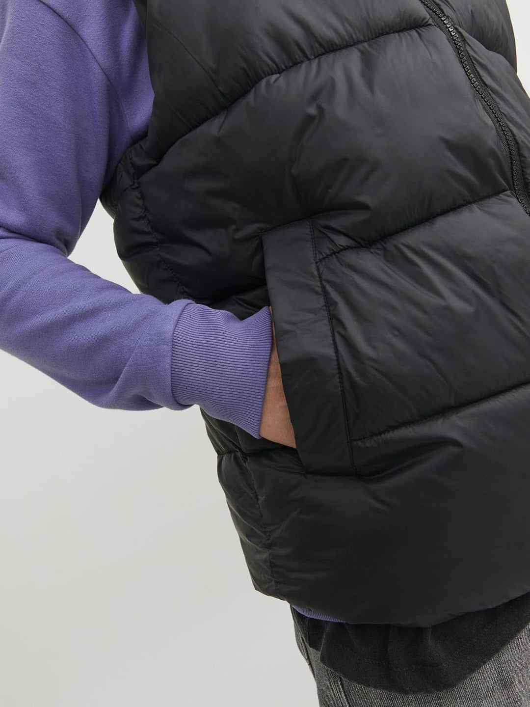 JACK & JONES male Pufferweste Pufferweste XS Schwarz, XS Schwarz
