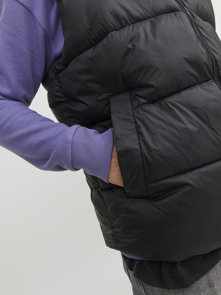 JACK & JONES male Pufferweste Pufferweste XS Schwarz, XS Schwarz