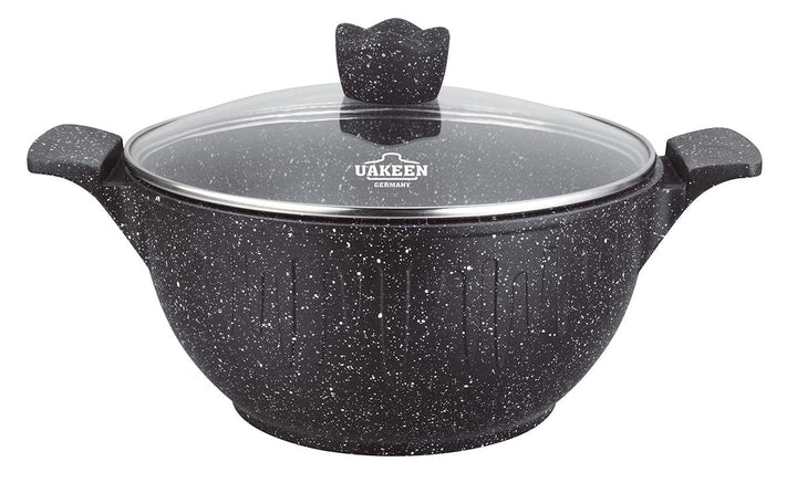 Kasan/Kazan mit Granit Keramikbeschichtung 4 Liter 24cm Durchmesser Keramik Design Kochtopf, 4 Liter