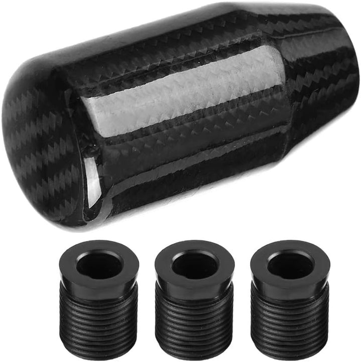 Headerbs Schaltknauf, Auto Modifizierter Kohlefaser-Ständerkopf Schalthebelknaufkopf Wave Stick Scha