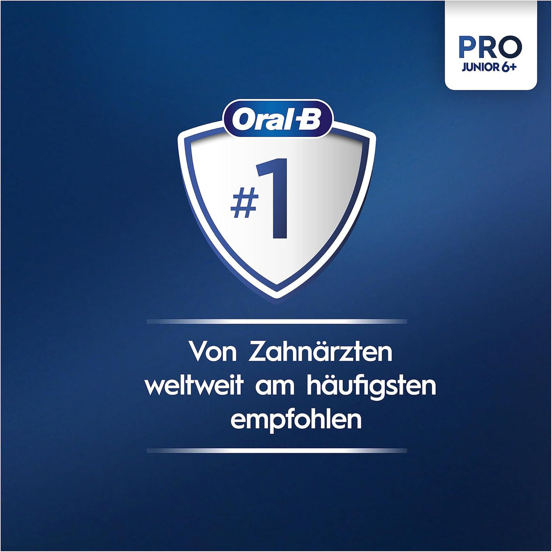 Oral-B Pro Junior Elektrische Zahnbürste/Electric Toothbrush für Kinder ab 6 Jahren, Drucksensor, 3