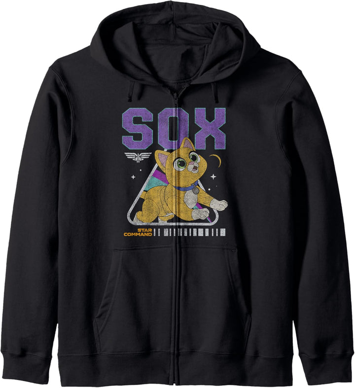 Disney Pixar Lightyear Sox Star Command Cat Poster Kapuzenjacke