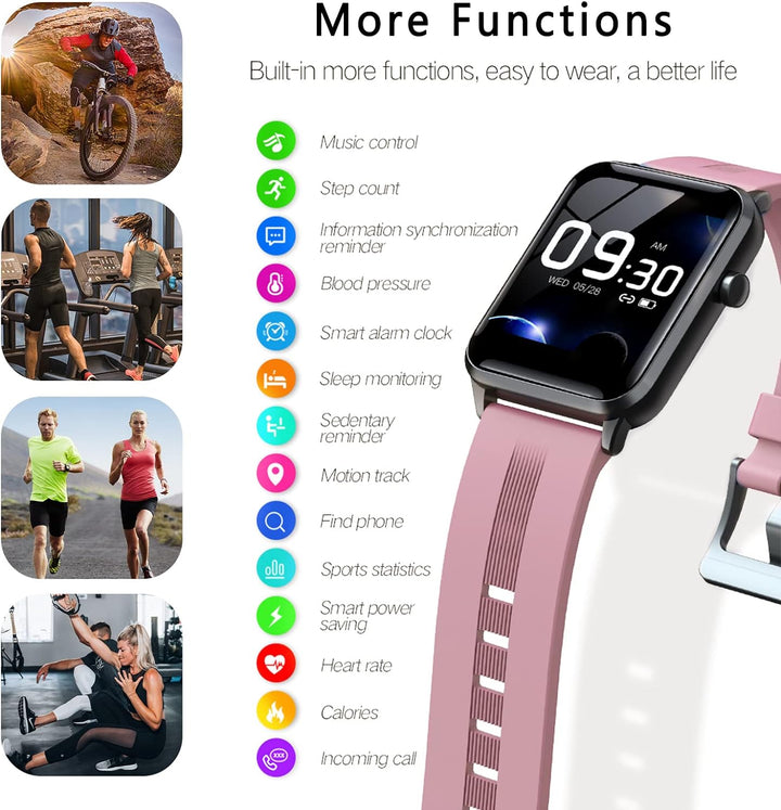 SUPBRO Smartwatch Fitness Armband Tracker Touch Screen Uhr Wasserdicht IP68 Armbanduhr Smart Watch m