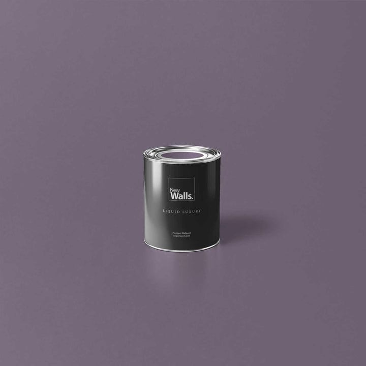 New Walls Premium Wandfarbe Violett, Mauve Liquid Luxury Dispersionsfarbe für Innenräume – 1 L 1000