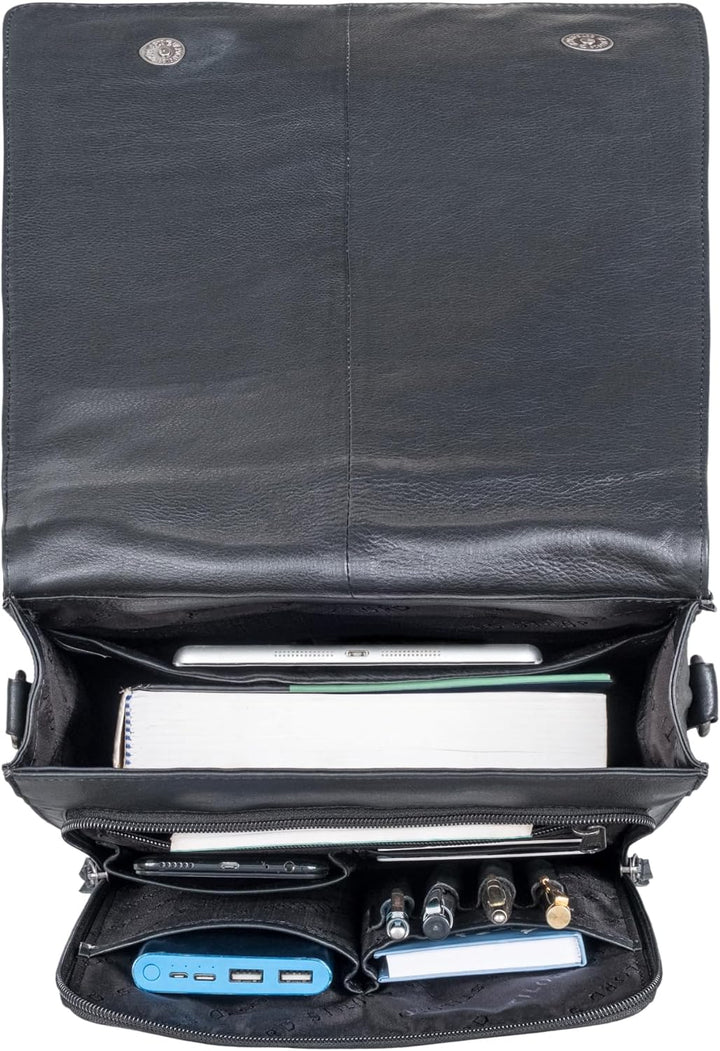 STILORD "Oxford Vintage Umhängetasche Leder Herren für 13 Zoll Tablet MacBooks und iPad Schultertasc