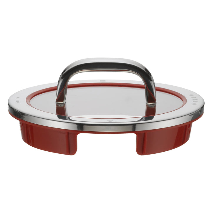 WMF Function 4 Topfdeckel 16 cm, Glasdeckel mit 4 Abgiessfunktionen, Glas, Silikon, Cromargan Edelst