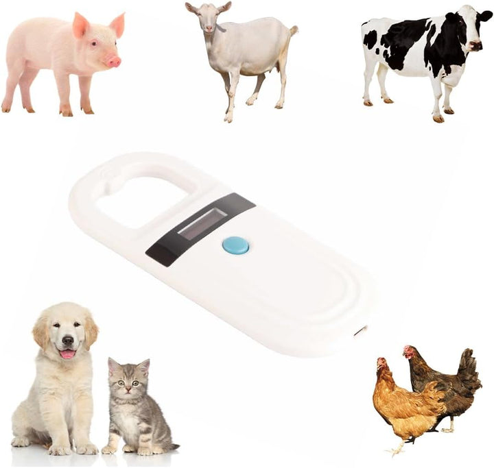 Haustier ID Chip Lesegerät, Hund Microchip Scanner Pet Reader USB Wiederaufladbarer Chipleser Katzen