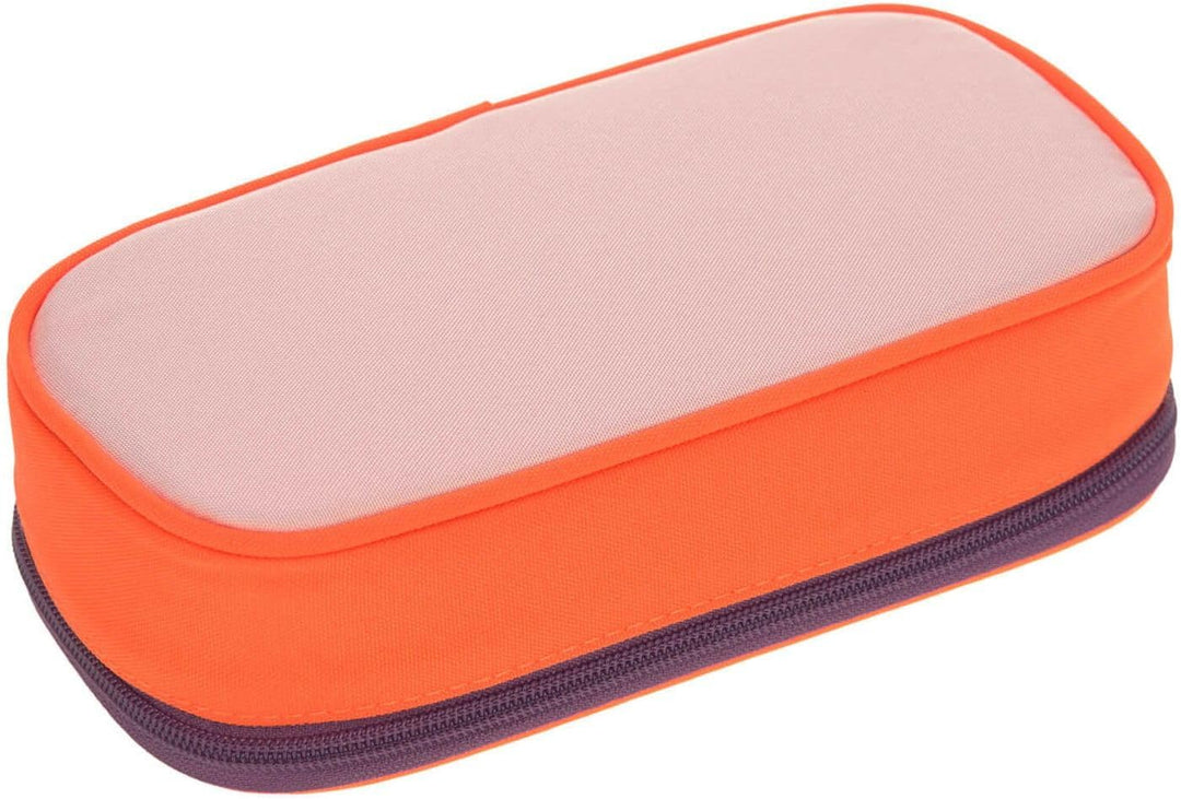 LÄSSIG Schlampermäppchen Stiftemäppchen School Spacy Pencil Case Unique Rose/Neon-orange, Rose/Neon-
