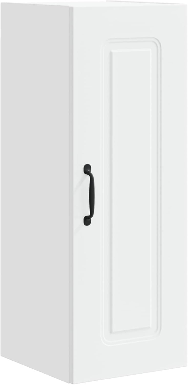vidaXL Geschirrspülerfront Kalmar 2 pcs Weiss 30 x 31 x 80 cm, Eleganter moderner Küchenregal, gross