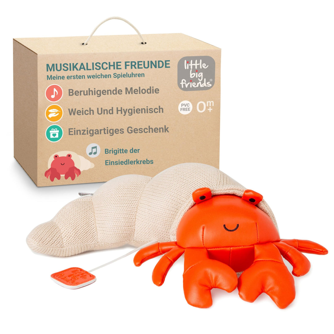 Little big friends Musical Friends | Musikalisches Schnurzug-Spielzeug für Babys | Besonderes Stofft