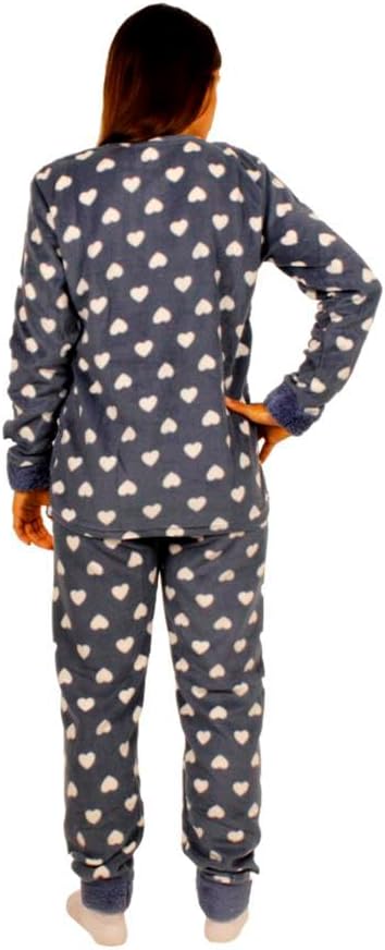 FLASHPIJAMAS Fleece-Pyjama aus Fleece in 3 Teilen, T-Shirt, Hose und Socken. Warmes T-Shirt und Lang