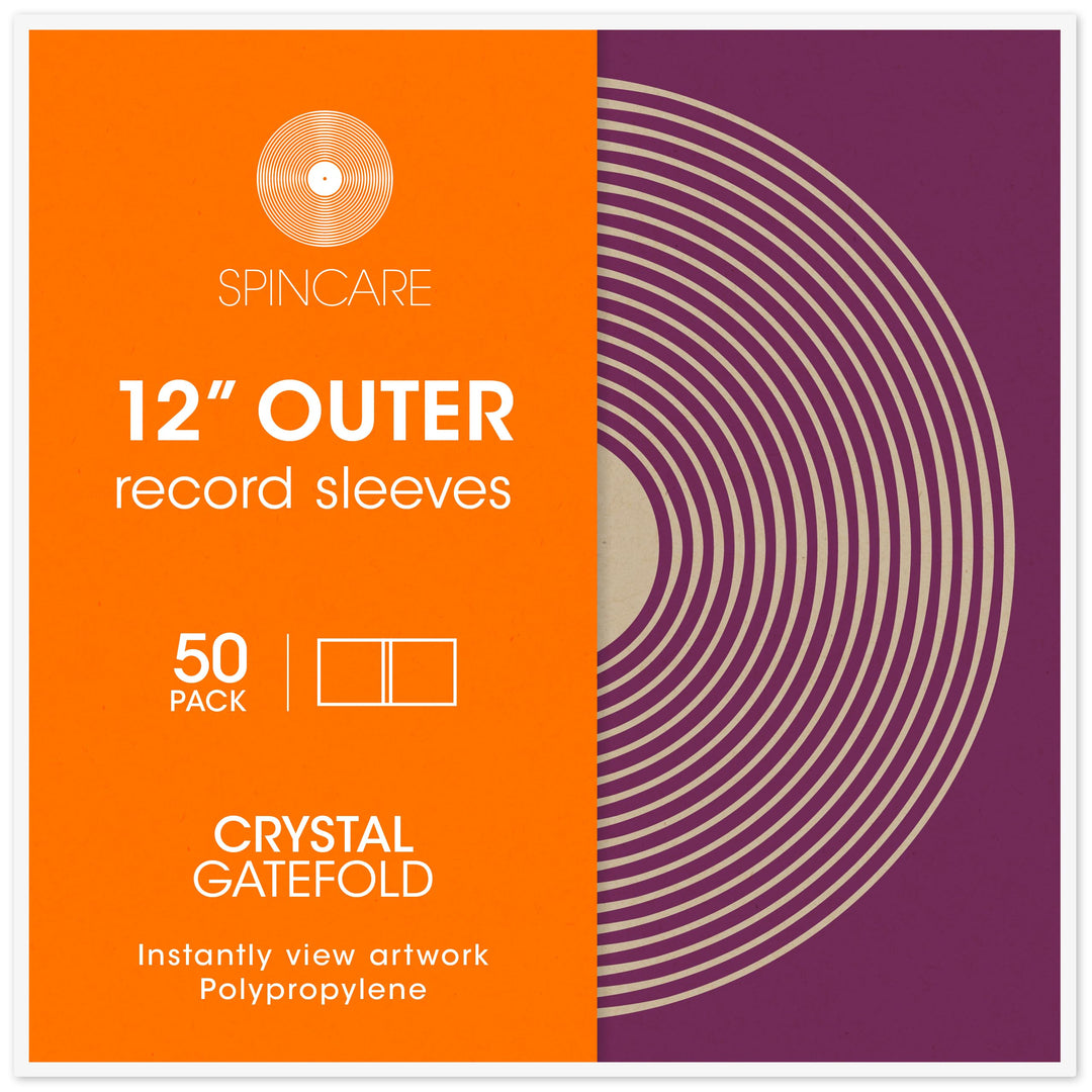 50x 12” GATEFOLD Vinyl LP Schallplatten Hüllen | Crystal Superklares Polypropylen Klappcover Hüllen