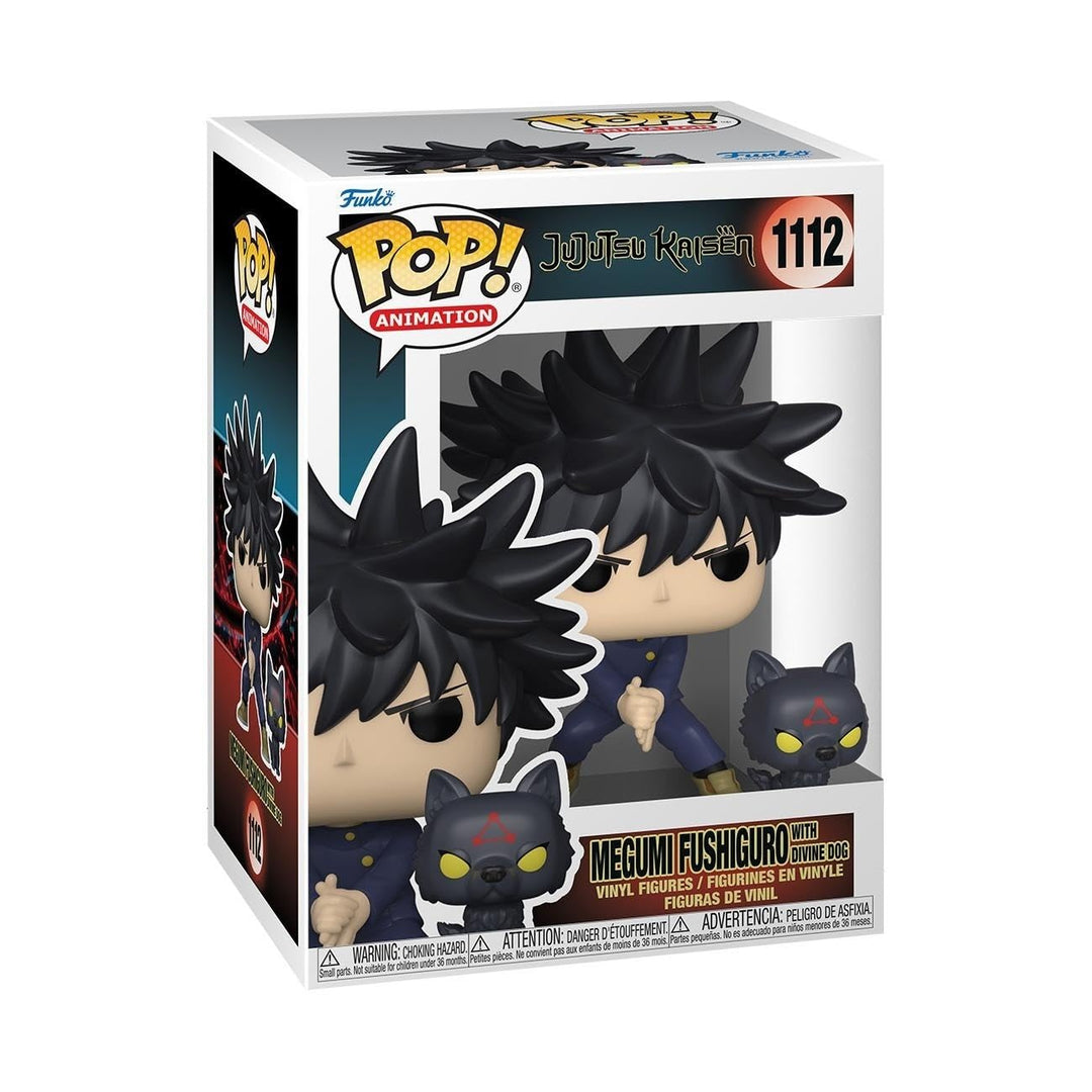 Funko Pop! &amp; Buddy: Jujutsu Kaisen - Megumi Fushiguro mit Dogs - Vinyl-Sammelfigur - Geschenkidee -