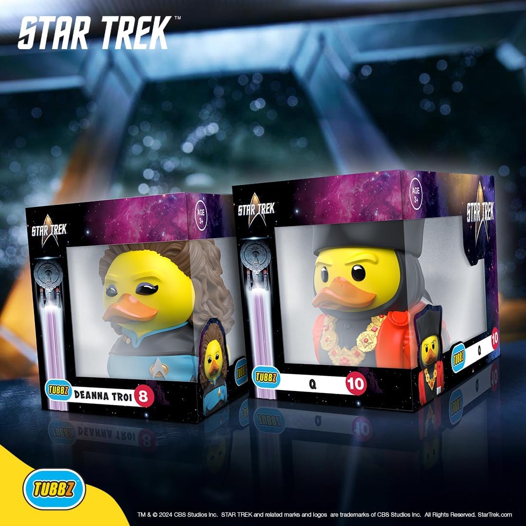 TUBBZ Box-Ausgabe Q Sammler-Vinyl-Gummiente Figur - Offizielles Star Trek Merchandise - Sci-Fi Ferns