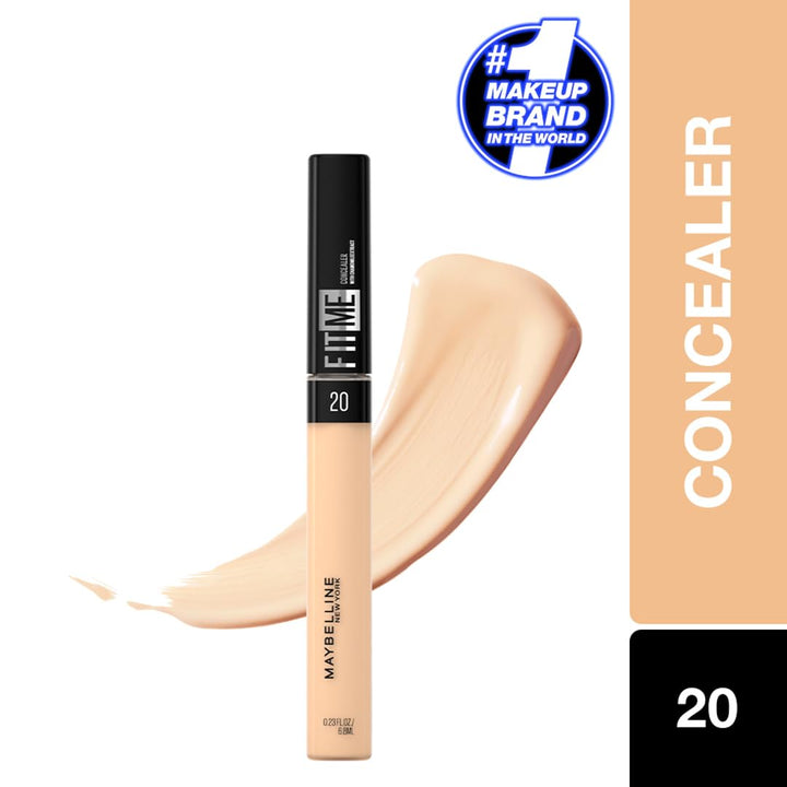 Maybelline New York Abdeckstift, Fit Me! Concealer, Für makellose Haut, Alle Hauttypen, Nr. 20 Sand,