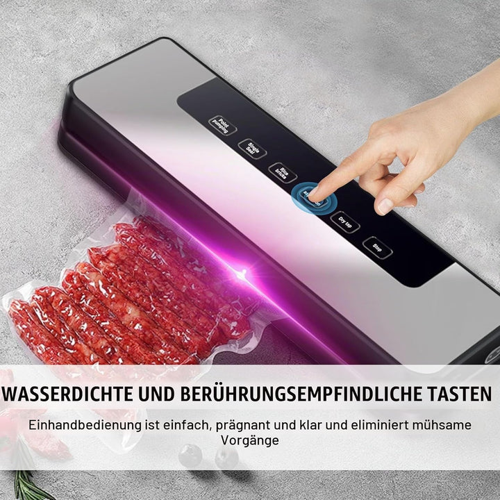 Vakuumiergerät, 5 in 1 Vakuumierer Folienschweissgerät mit 10 Vakuumierbeutel, Automatischer Lebensm