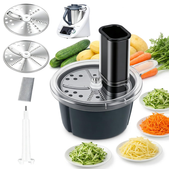 Gemüseschneider Elektrisch für Thermomix TM5 TM6, Multifunktionaler Gemüseschneider,Spiralschneider