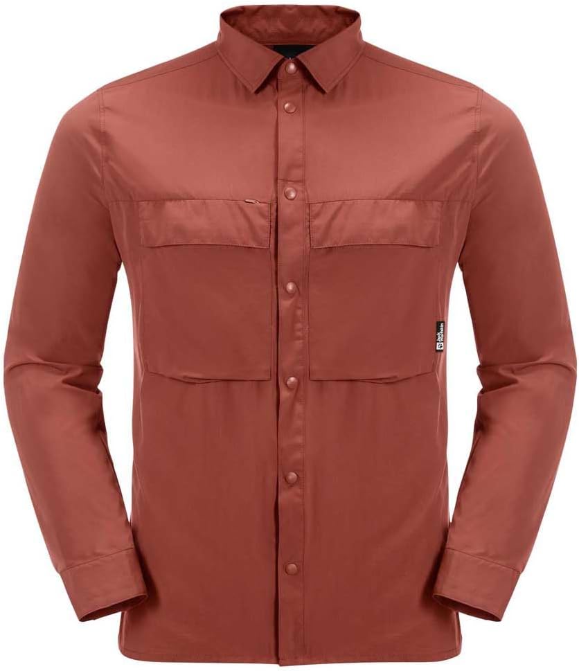 Jack Wolfskin Herren Atacama Wander-Shirt 3XL Barn Red, 3XL Barn Red