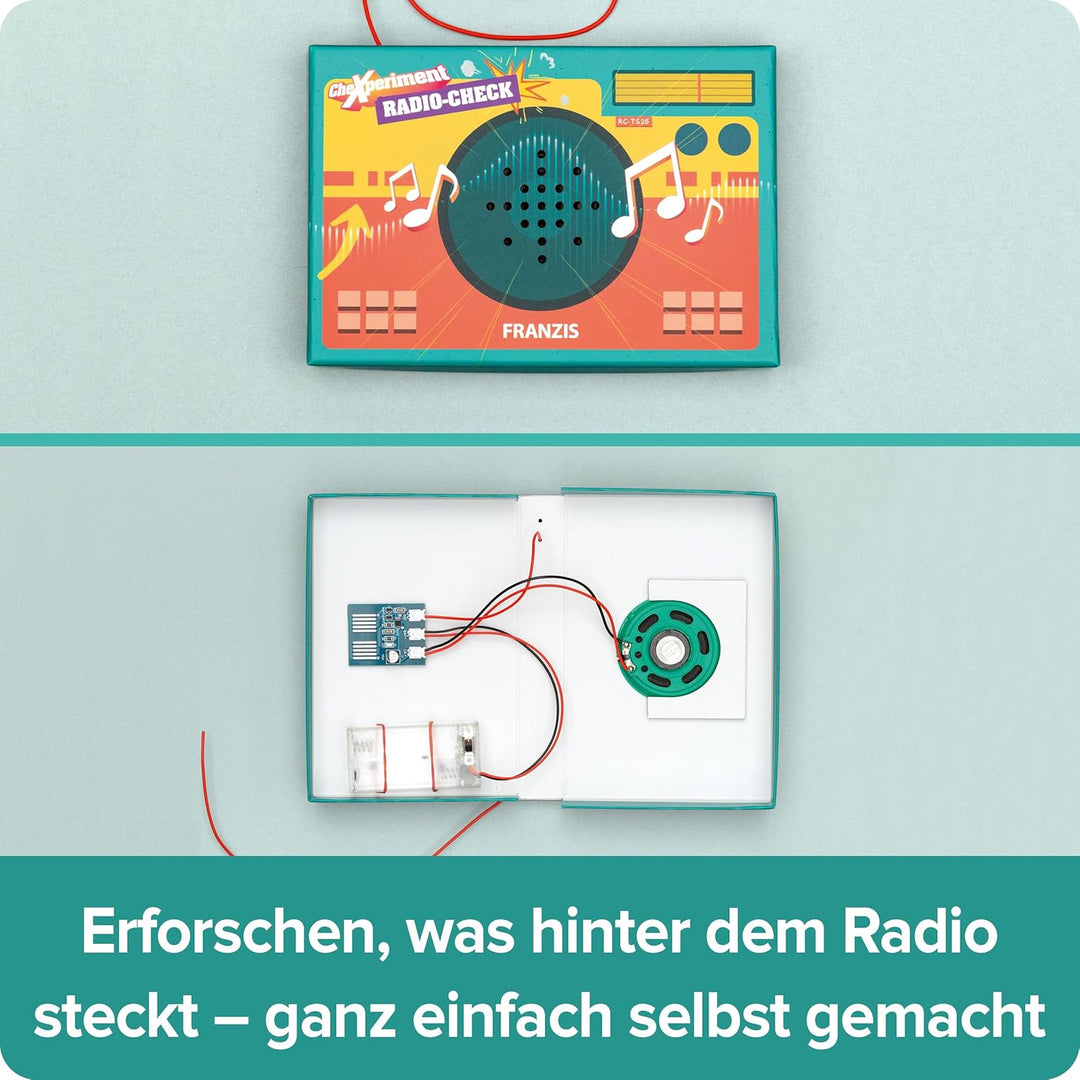 FRANZIS 67228 - CheXperiment - Radio Check - Entdecke mit Checker Tobi die Welt des Radios und baue