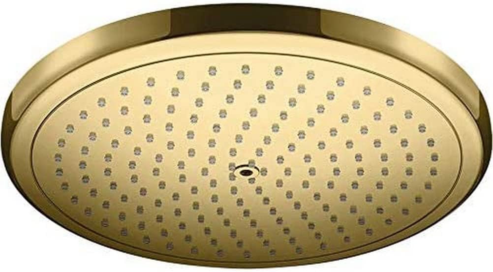 hansgrohe Duschkopf Croma 280, Kopfbrause/Regendusche rund, 1 Strahlart, Polished Gold Optik Polishe