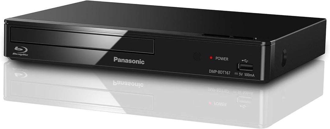 Panasonic DMP-BDT167EG Kompakter 3D Blu-ray Player Full HD Upscaling & VARTA Batterien AA Schwarz Bu