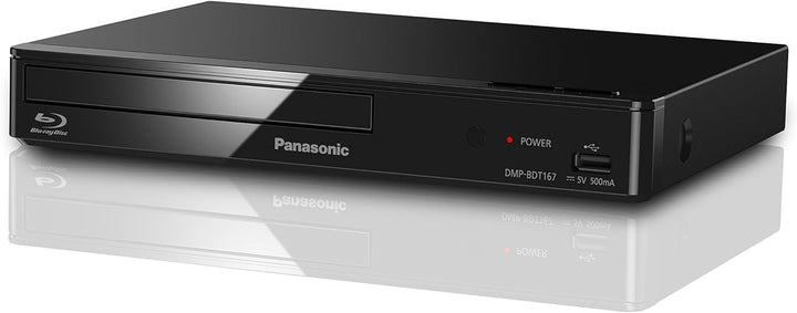 Panasonic DMP-BDT167EG Kompakter 3D Blu-ray Player Full HD Upscaling & VARTA Batterien AA Schwarz Bu