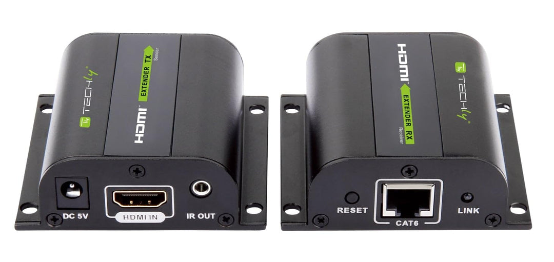 Techly IDATA-EXT-E70I HDMI Extender mit IR, 60m Schwarz