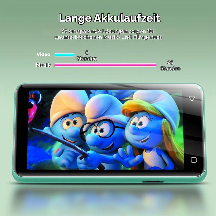 innioasis 16 GB MP3-Player mit Bluetooth und WLAN, MP3-Player, Apple Music, 4 Zoll Touchscreen, Andr