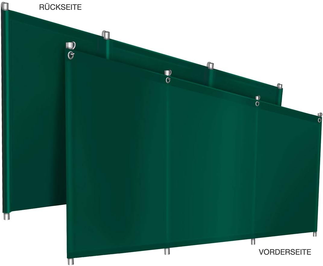 ANKO PLANEN Windschutz Sichtschutz Camping aus PVC Plane LKW Plane 680g stabil mit Laschen und Ösen