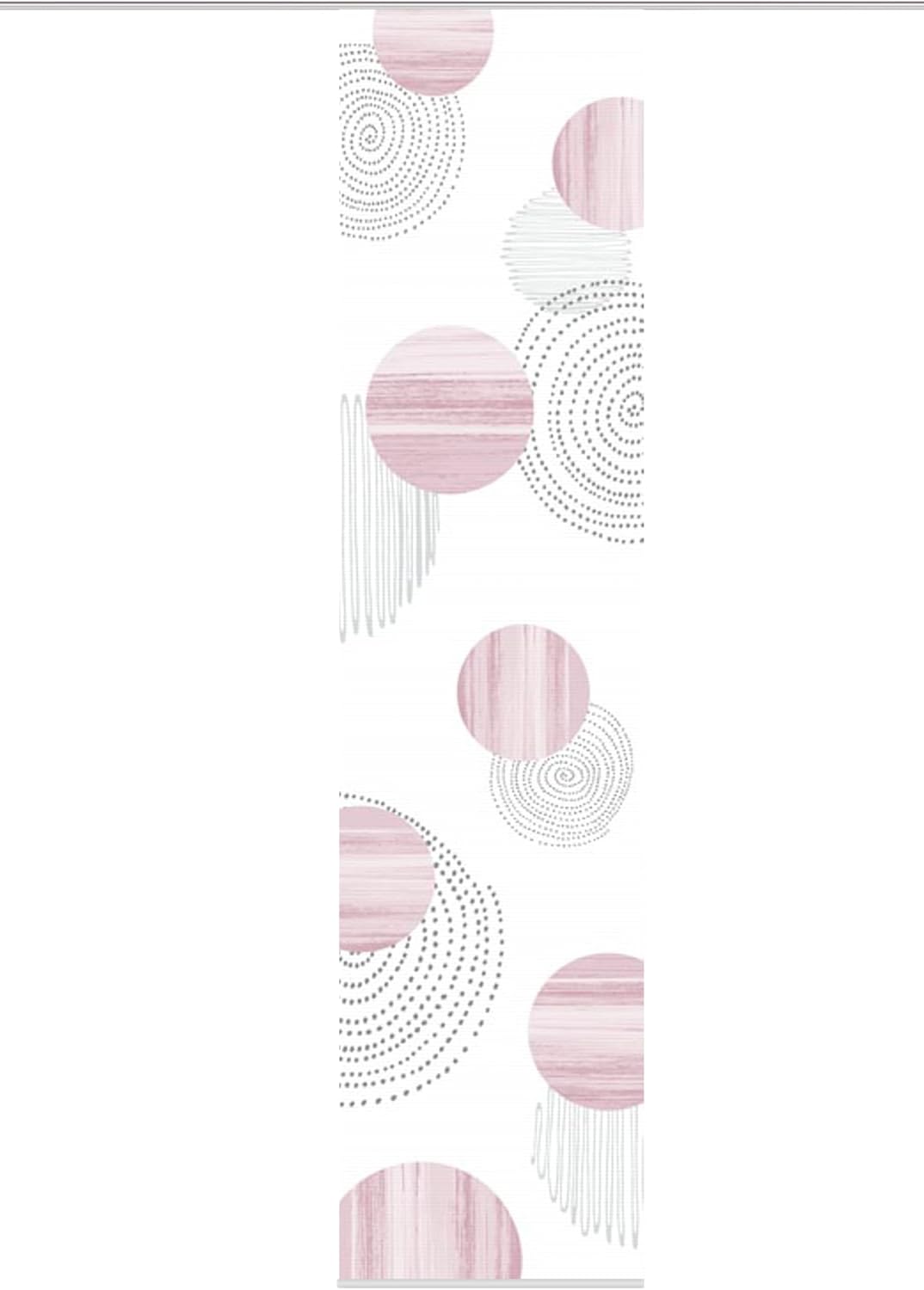 Vision S 84332 | Schiebegardine NEOMI | halb-transparenter Stoff in Bambus-Optik | 260x60 cm | Farbe