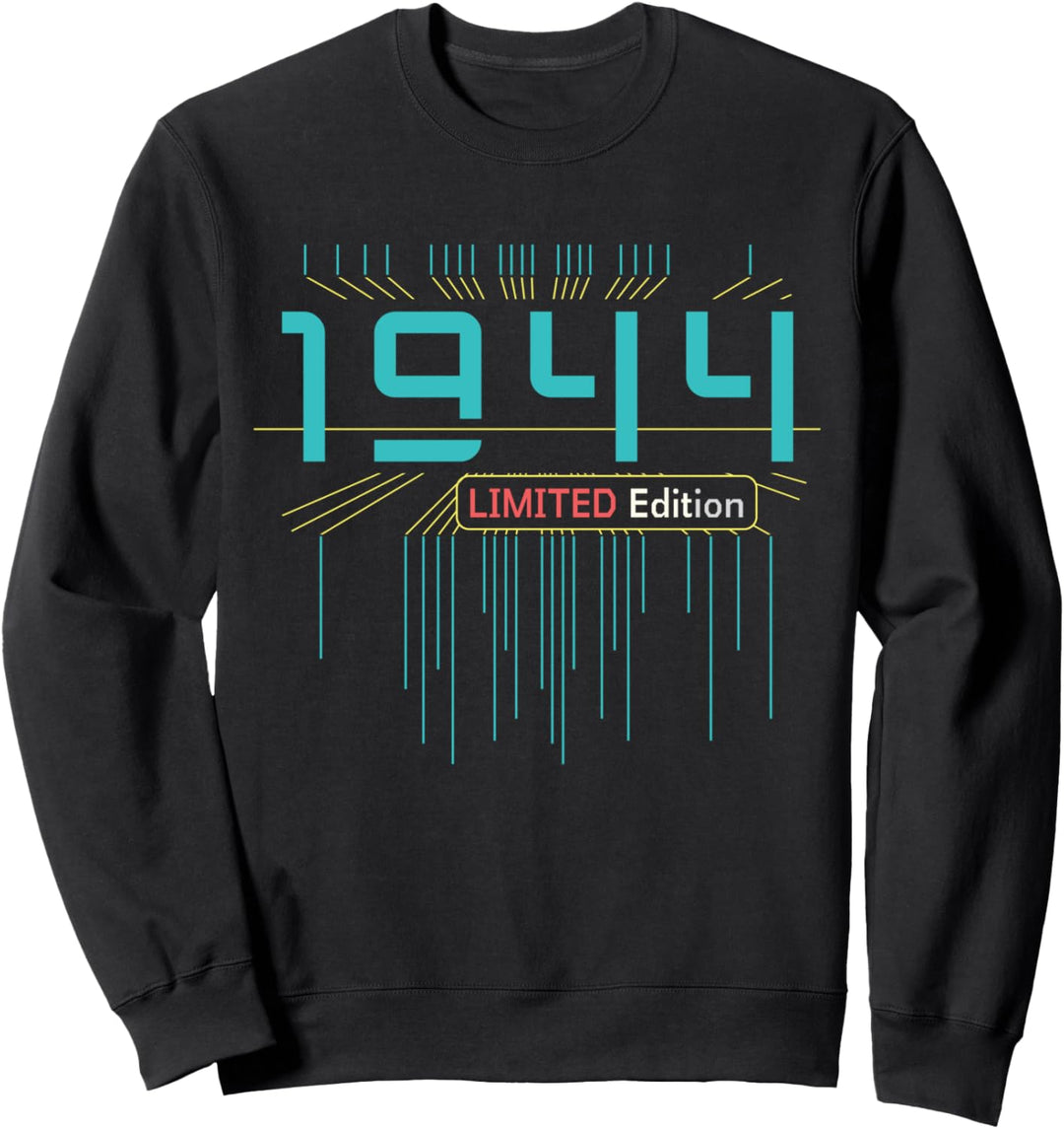 80. Geburtstag Mann Frau 80 Jahre 1944 Deko Lustig Geschenk Sweatshirt