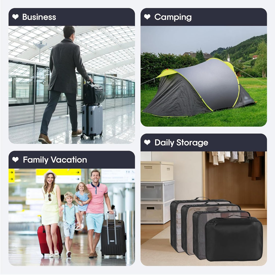 MosaiRudo 8-teilig Koffer Organizer Set, Packing Cubes, Packwürfel für Urlaub & Business,Reise Organ