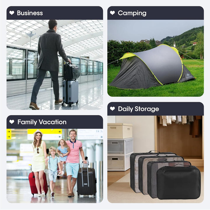 MosaiRudo 8-teilig Koffer Organizer Set, Packing Cubes, Packwürfel für Urlaub & Business,Reise Organ