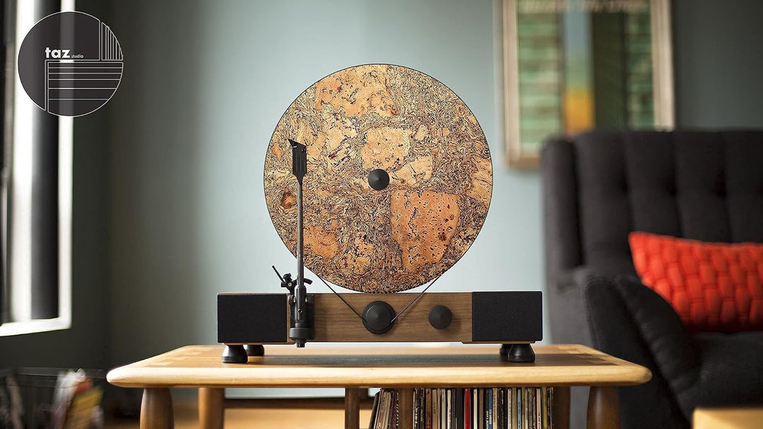 Premium Slipmat - Kork-Plattenspielermatte für bessere Klangunterstützung auf Vinyl-LP-Schallplatten