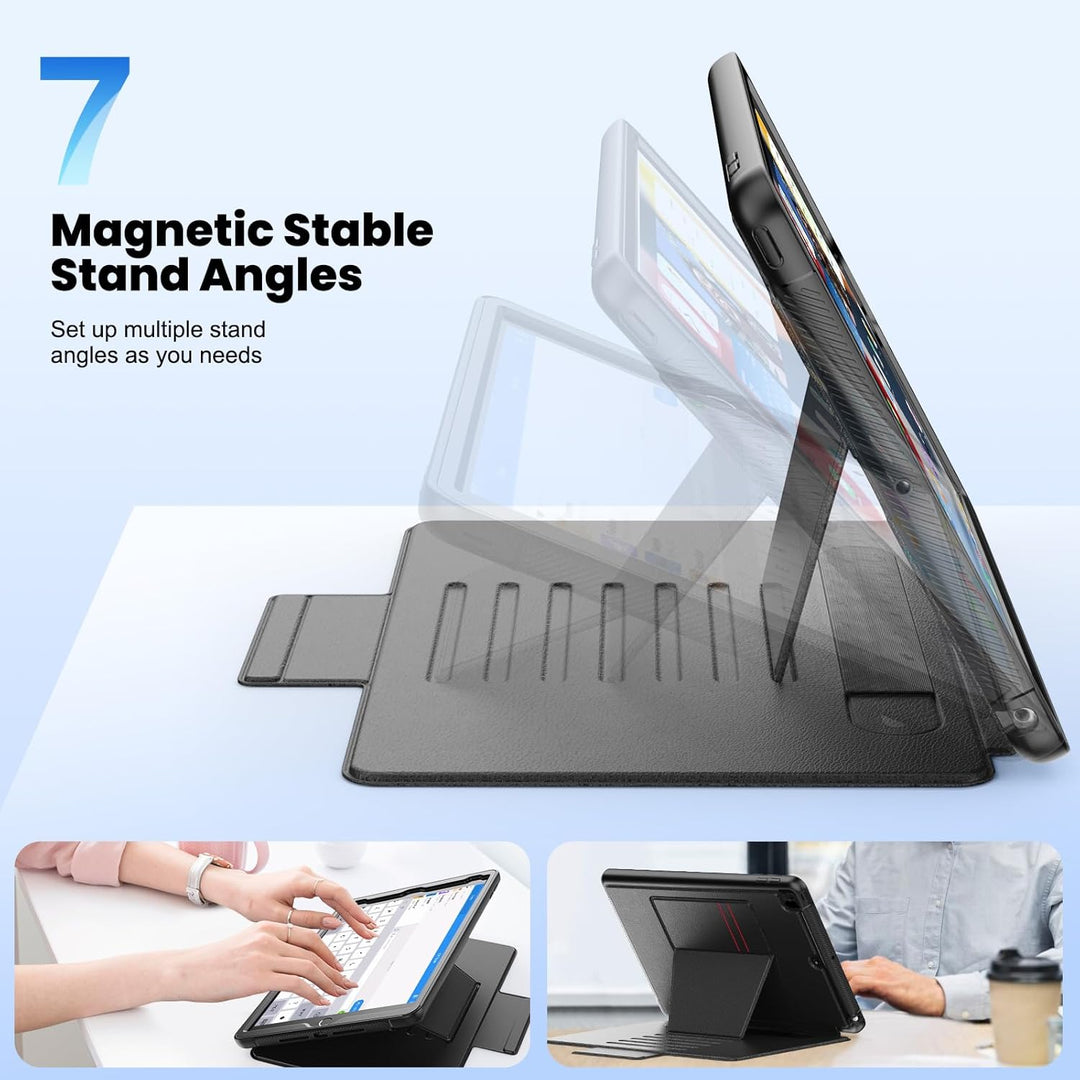 SEYMAC Hülle für iPad 9./8./7. Generation 10,2 Zoll 2021/2020/2019, Tropfenfeste Robuste Hülle mit [