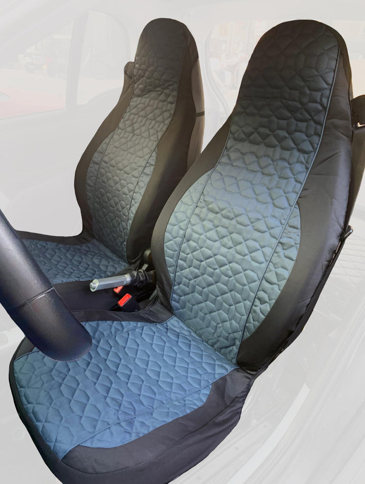 Susy Shop Autositzbezüge, kompatibel mit Smart fortwo, 450 451 und 453, Set mit 2 Vordersitzbezügen,