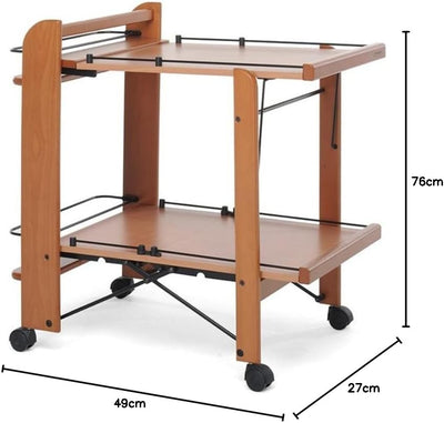 Foppapedretti 9900316006 Einkaufen Servicewagen, Braun (Walnuss)