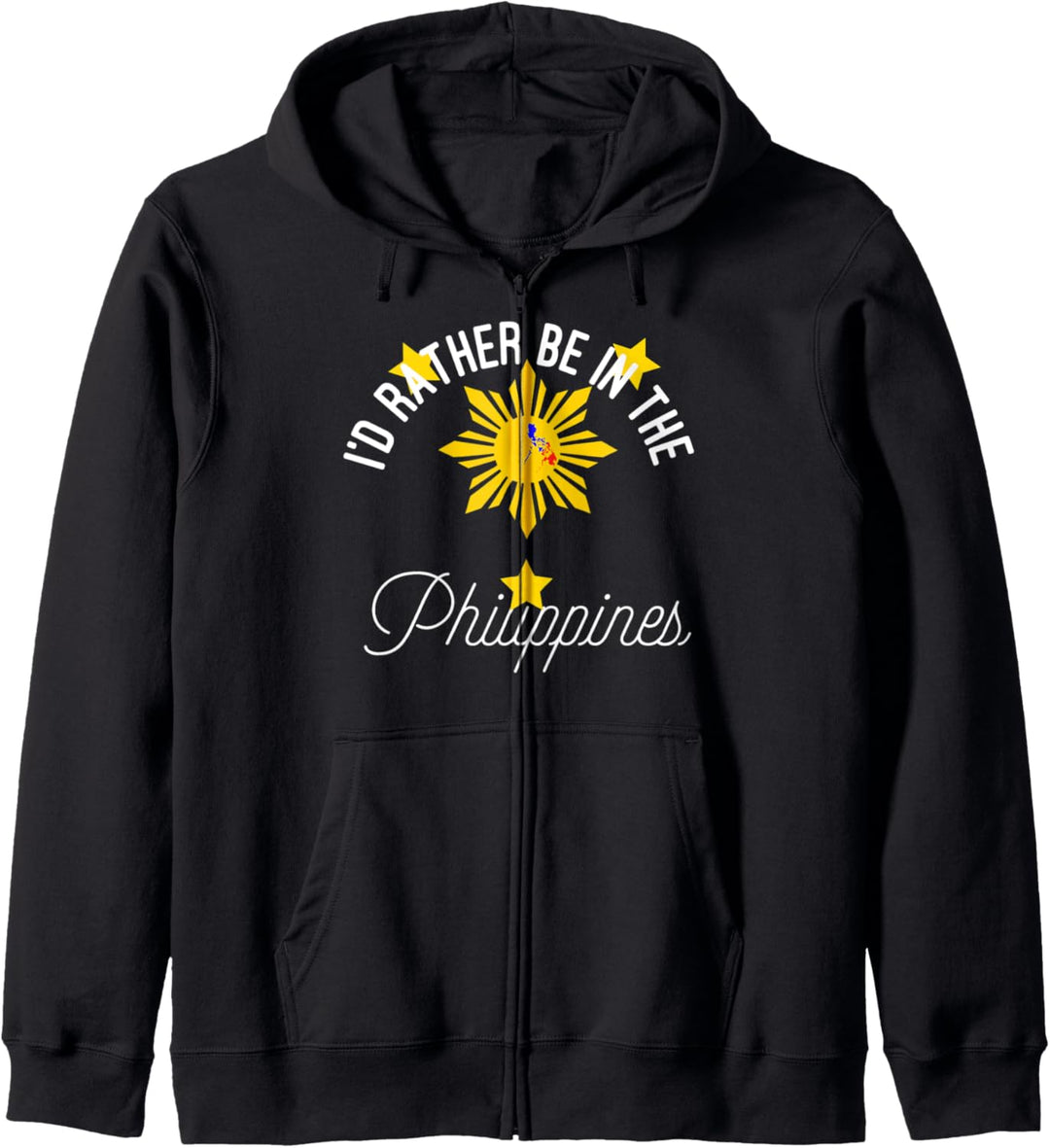 Filipino Heritage - Rather Be In the Philippines Funny Pinoy Kapuzenjacke