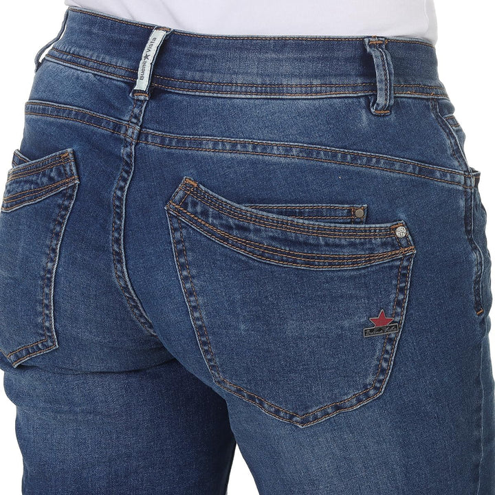Buena Vista Jeans Hosen Damen - Malibu Short - Stretch Denim - Jeansblau - Gr. M