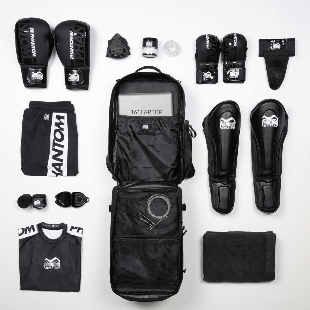 Phantom Athletics Sport Rucksack - Delta - Fitness Training - Herren Backpack, Daypack - Schwarz 45L
