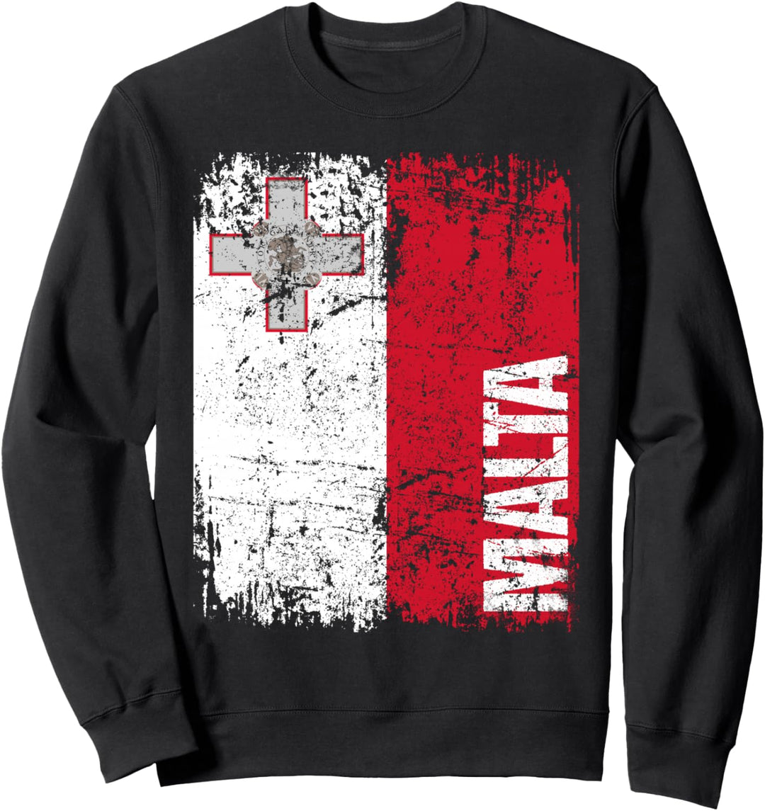 MALTA Flagge | Damen Herren Kinder MALTA Sweatshirt