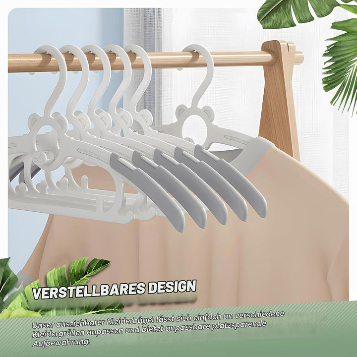 15 stück Kinderkleiderbügel,Stapelbare Babykleiderbügel mit Haken,Kleiderbügel Kinder Antirutsch,Ver