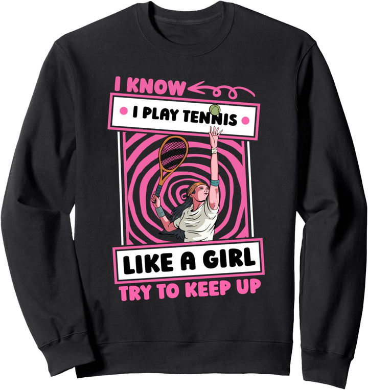 Tennis Mädchen Ball Sport Tennisschläger - Spieler Tennis Sweatshirt